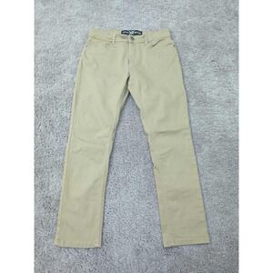 XRay Jeans Pants Mens 32x30 Beige Slim Straight Leg Stretch Classic Smart Casual